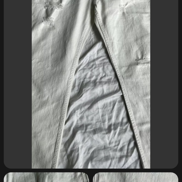 PUBLISH MENS BUTTON Distressed White JEAN SZ 38 - Picture 3 of 3